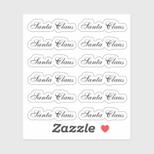Sticker Vivace Signature du Père Noël Kiss-Cut