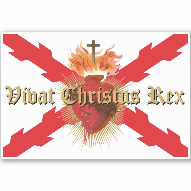 STICKER VIVAT CHRISTUS REX (Devant)