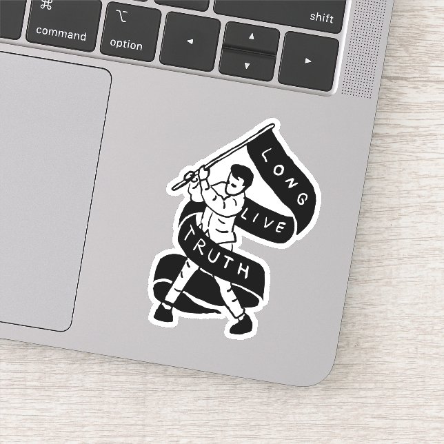 Sticker Vive la vérité (Détail)