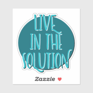 Sticker Vivez dans le slogan de l'étape 12 de la solution
