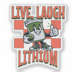 Sticker Vivez, Riez, Lithium