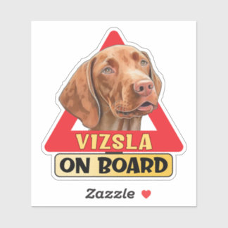 Sticker Vizsla à bord Chien Hongrois Panneau rouge de la c