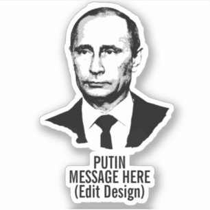 STICKER VLADIMIR POUTINE PERSONNALISÉ