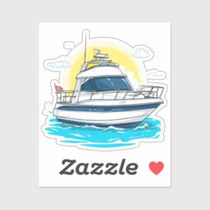 Sticker Voilier De Luxe Sous Un Ciel Ensoleillé