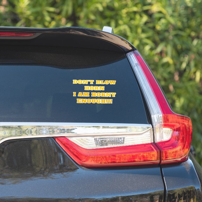 Sticker Voiture amusante (Côté voiture)