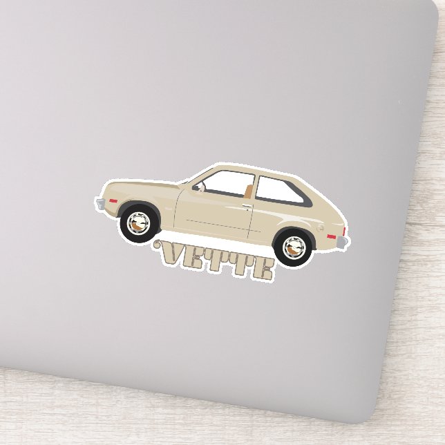 Sticker Voiture classique Retro Chevrolet Chevette (Détail)
