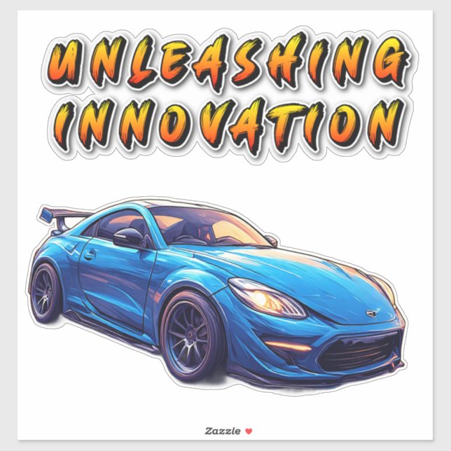 Sticker Voiture De Sport De Luxe (Feuille)