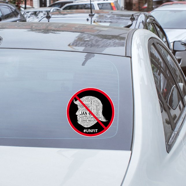 Sticker Voiture Nuage Anti-Donald-Trump (Créateur téléchargé)