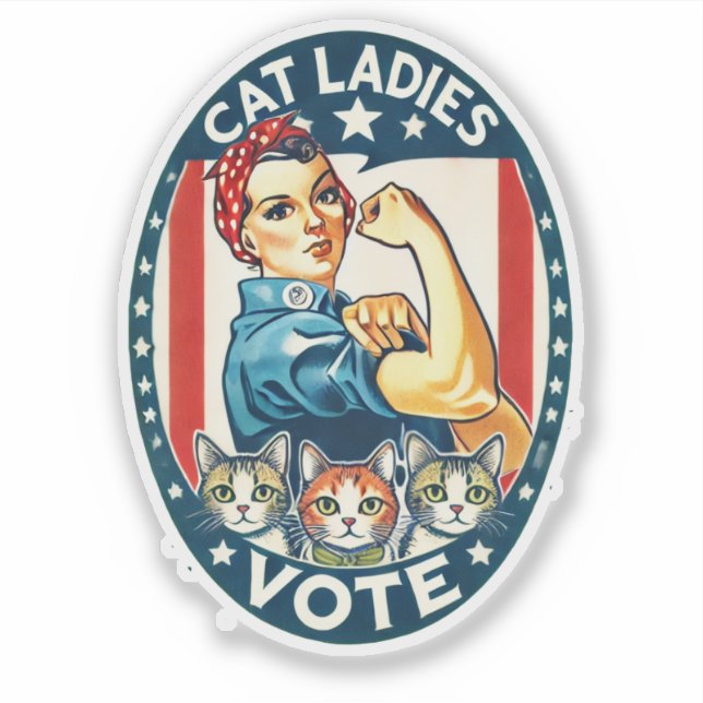 Sticker Voix des dames du chat (Devant)
