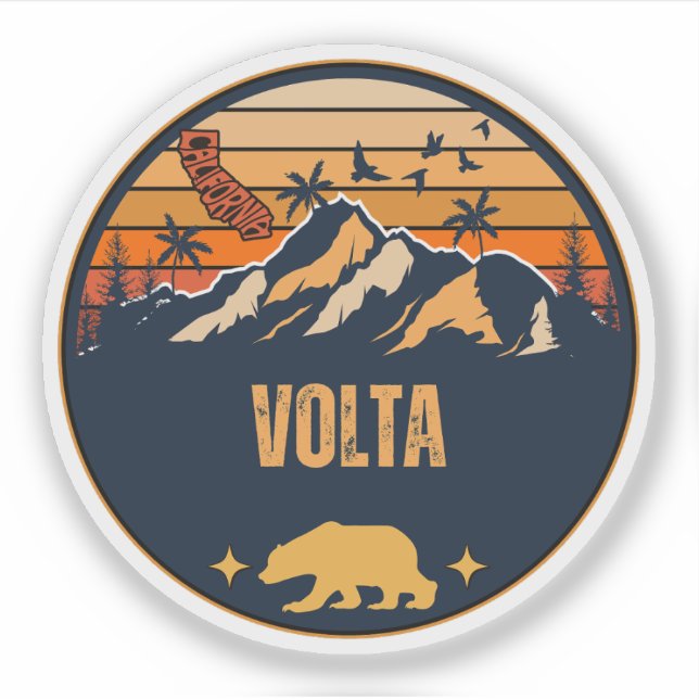 Sticker Volta, Californie (Devant)