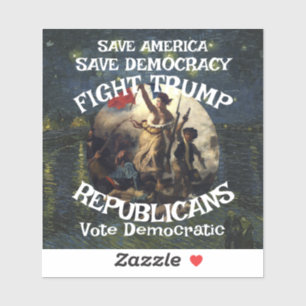 Sticker Vote politique FW FV HG Trump Parti républicain