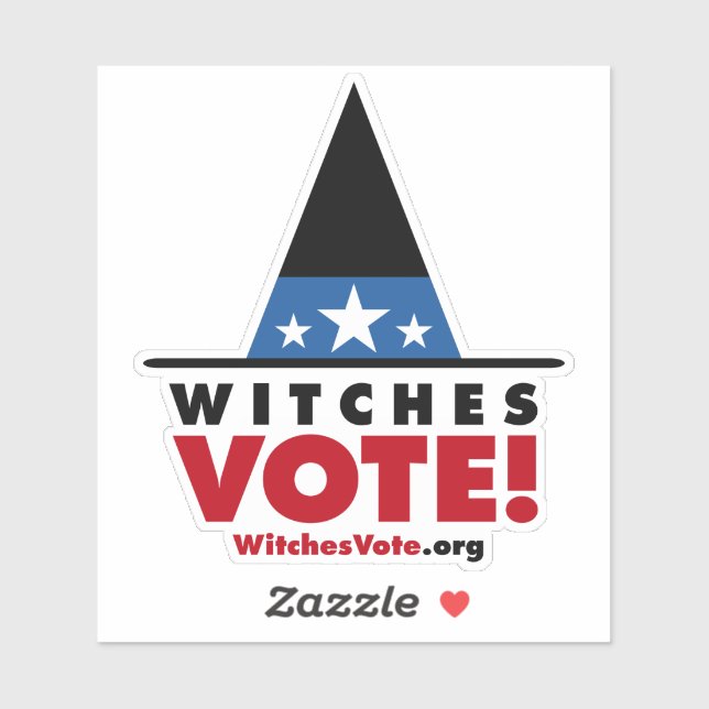 Sticker Votez pour les sorcières ! Décal de vinyle amovibl (Feuille)