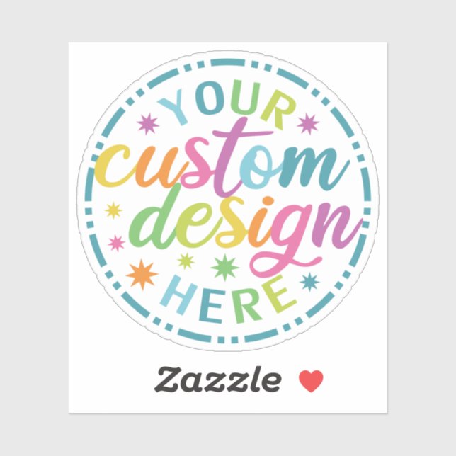 Sticker Votre conception personnalisée ici Unisex Merch (Feuille)