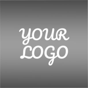 Sticker Votre logo et couleur gris transparent modifiable