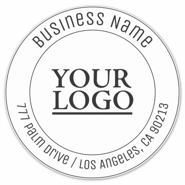 Sticker Votre logo, nom commercial, adresse ou tout autre  (Devant)