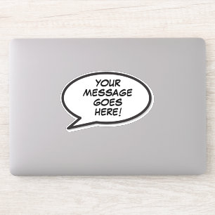 Sticker Votre message Voix Buble Fun Retro