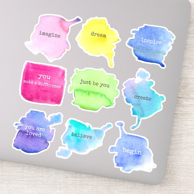 Sticker Vous Êtes Aimé Inspiration Mots Positifs (Détail)