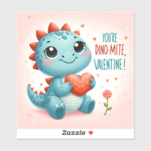 Sticker Vous êtes Dinomite Valentine Cute Dinosaur Love