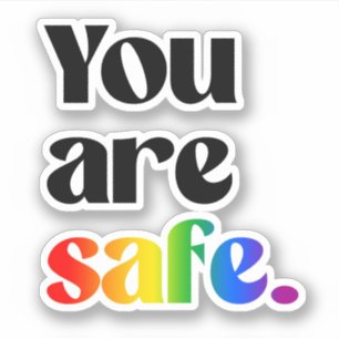 Sticker Vous êtes en sécurité