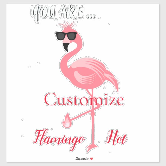 Sticker Vous Êtes Flamant rose Hot Thunder_Cove (Feuille)