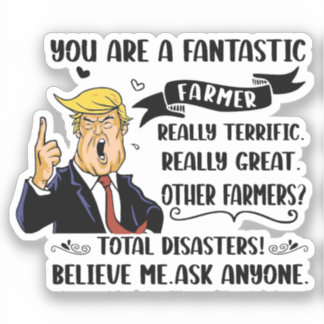 Sticker Vous êtes un Fantastic Farmer drôle vêtements de f