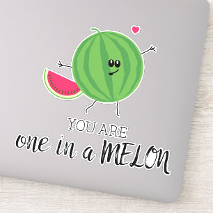Sticker Vous êtes une sur un million de pastèque Merci