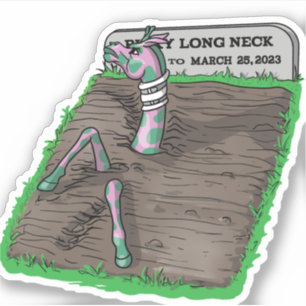 Sticker Vous ne pouvez pas garder une bonne girafe
