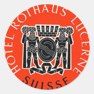 Sticker voyage Hotel Rothaus Lucerne Suisse