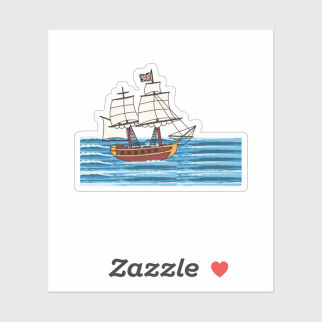 Sticker Voyage océanique (Feuille)
