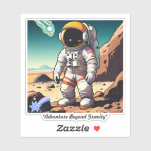 Sticker "Voyages spatiaux risqués"