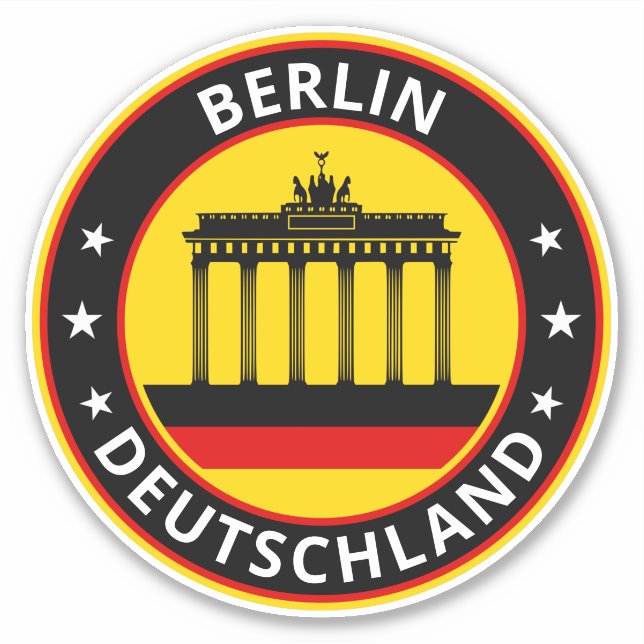 Sticker Voyageur mondial - Deutschland | Allemagne (Modifi (Devant)
