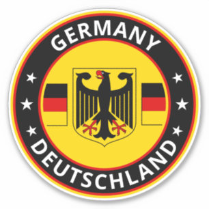 Sticker Voyageur mondial - Deutschland   Allemagne (Modifi