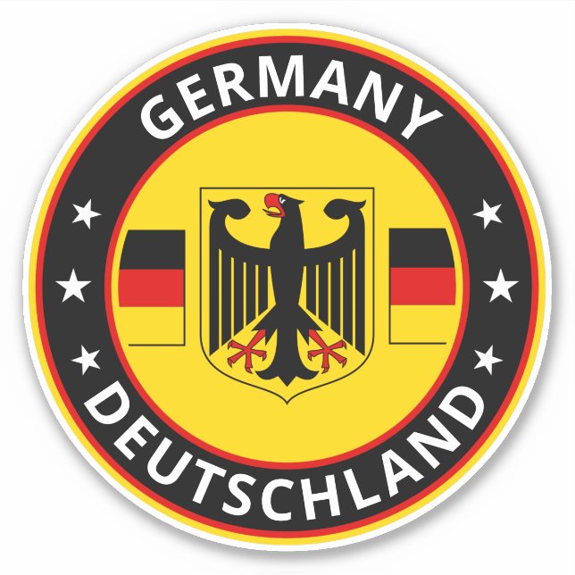 Sticker Voyageur mondial - Deutschland | Allemagne (Modifi (Devant)
