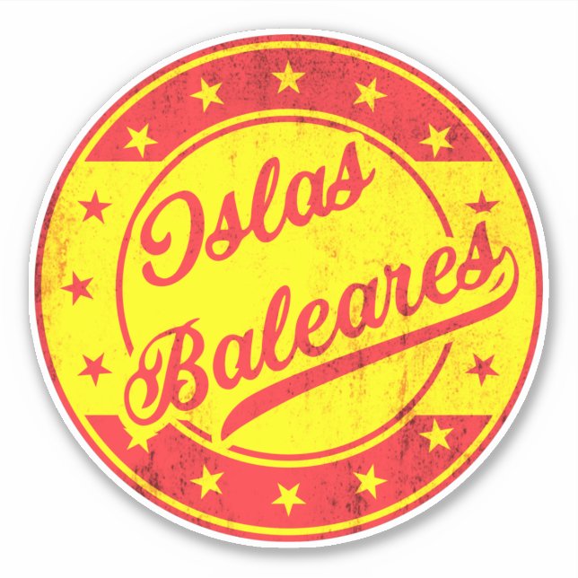 Sticker Voyageur mondial - Espagne - Îles Baléares (Devant)