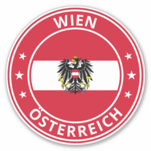 Sticker Voyageur mondial - Wien Vienne, Österreich
