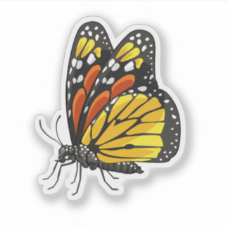 Sticker Vue latérale Monarch Butterfly
