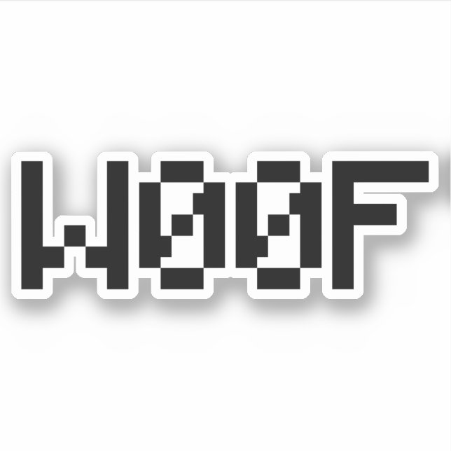 Sticker W00F [Sons animaux de léopards] (Devant)