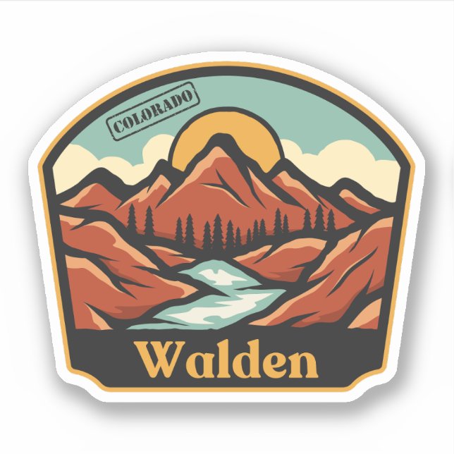 Sticker Walden, Colorado (Devant)