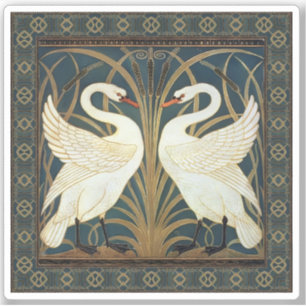 Sticker Walter Crane Swan