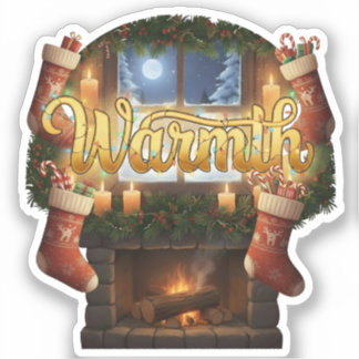 Sticker Warmth Cozy Christmas
