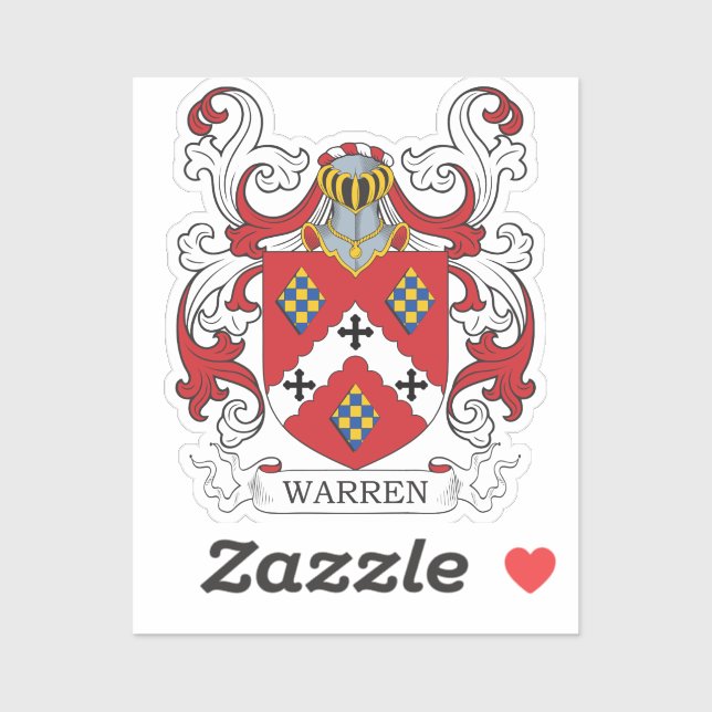 Sticker Warren Family Crest (Feuille)