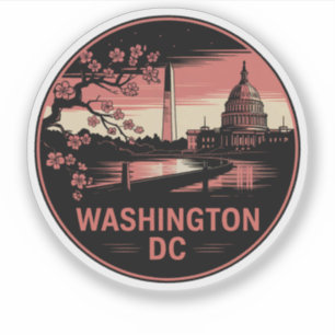 Sticker Washington City District de Columbia USA