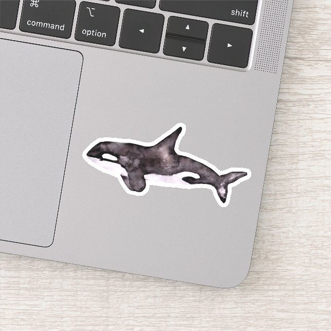 Sticker Watecolor Orca Whale (Détail)