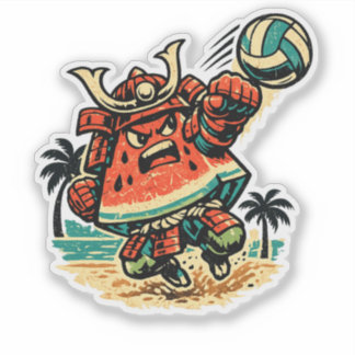 Sticker Watermelon Shogun Beach Volleyball — Summer Warrio