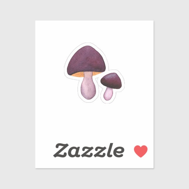 Sticker Webcap Violet (Cortinarius violaceus) (Feuille)