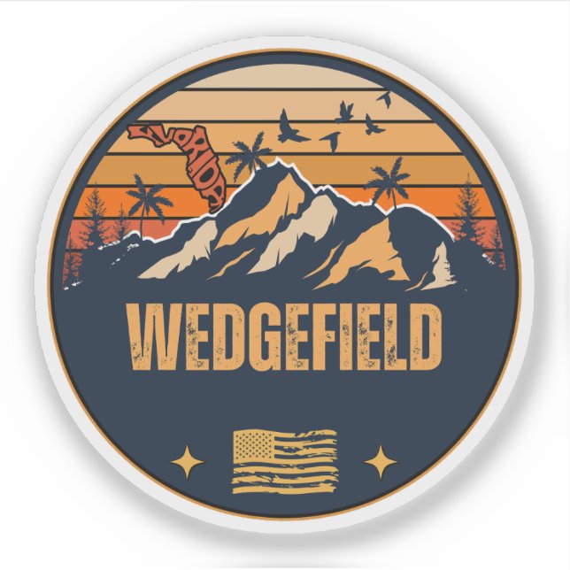 Sticker Wedgefield, Floride (Devant)