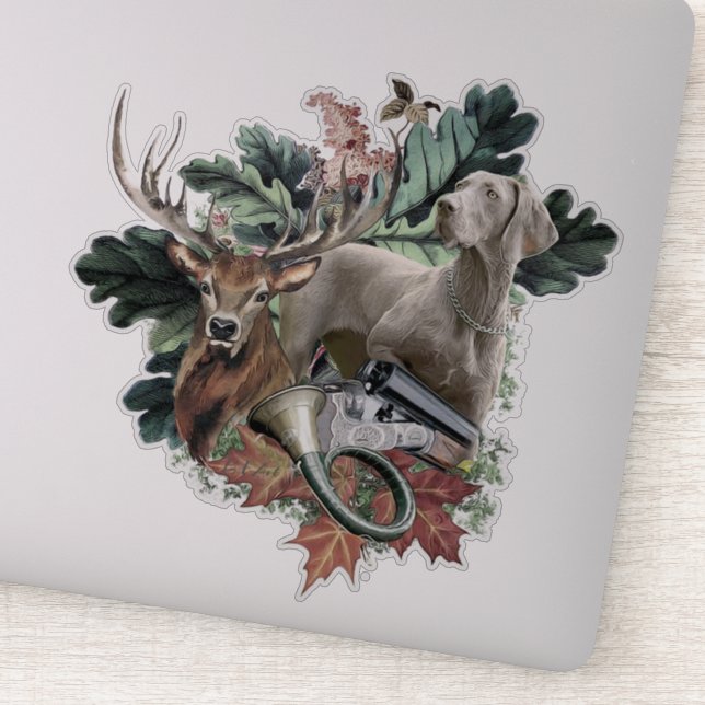 Sticker Weimaraner "Grey Ghost" (Détail)