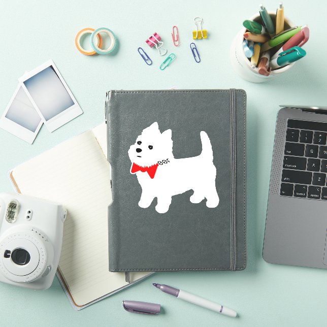 Sticker West Highland White Terrier Westie Pup (Couverture iPad)