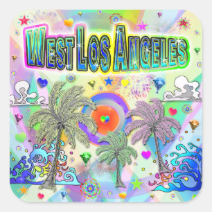 Sticker West Los Angeles Deep Dream