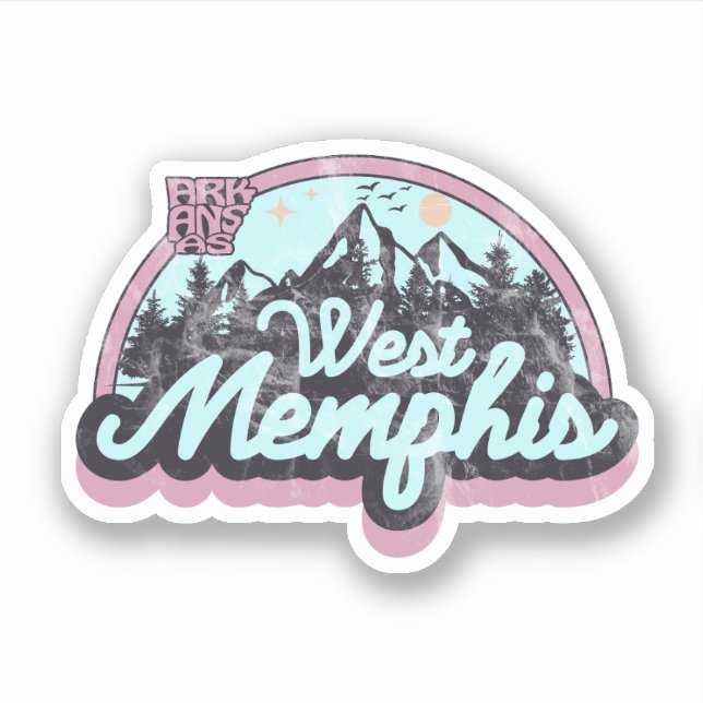 Sticker West Memphis, Arkansas (Devant)